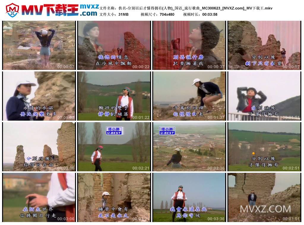 佚名-分别以后才懂得拥有(人物)_国语_流行歌曲_MC300623